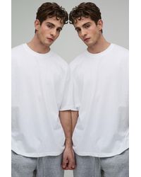 BoohooMAN - 2 Pack Basic Oversized T-Shirt - Lyst