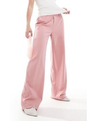 Object - Tailored Wide Leg Trousers - Lyst