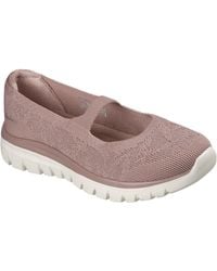 Skechers - Graceful Polyester Mauve Schoenen - Lyst