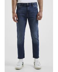 French Connection - Dark Cotton Slim Fit Stretch Jeans - Lyst