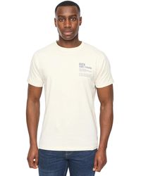 Duck and Cover - Seamtext T-shirt (off White) - Lyst