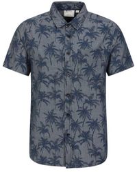 Mountain Warehouse - Overhemd Met Korte Mouwen Voor Tropical (blauw) - Lyst