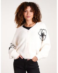 Blue Vanilla - Flower Embroidery Cardigan - Lyst