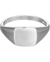 The Jewellery Stockroom - Gent's Sterling Oval Signet Ring - Lyst