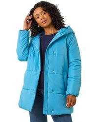 Roman - Petite Hooded Quilted Puffer Coat - Lyst