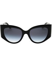 Guess - Shiny Oval Sunglasses - Lyst