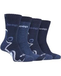 Jeep - 4 Pairs Anti Blister Thick Cushioned Luxury Boot Socks - Lyst