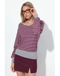 Busem - Striped Long-Sleeve Ribbed T-Shirt - Lyst