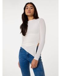 Pink Vanilla - Long Sleeve Asymmetric Top - Lyst