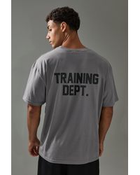 BoohooMAN - Man Active Training Dept Oversized T-shirt - Lyst