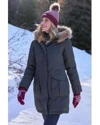 Mountain Warehouse - 'Aurora' Down Jacket Waterproof Faux Fur Hood Warm Full Zip Winter Coat Polyamide - Lyst
