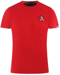 Aquascutum - London Embroidered A Logo T-Shirt Cotton - Lyst