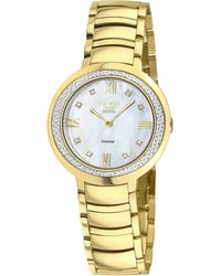 Gv2 - Amalfi Swiss Quartz Diamond Mop Dial Stainless Steel Watch - Lyst