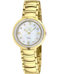Gv2 - Amalfi Swiss Quartz Diamond Mop Dial Stainless Steel Watch - Lyst