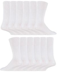 IOMI - 12 Pair Multipack Gentle Grip Top Diabetic Socks - Lyst