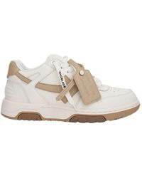 Off-White c/o Virgil Abloh - Off- Out Of Office Low Top Sand Leather Sneakers - Lyst