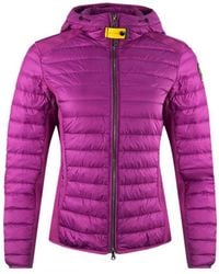 Parajumpers - Kym Deep Orchird Purple Hooded Down Jacket - Lyst