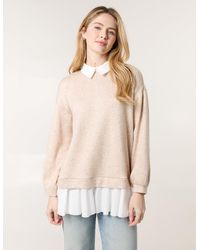 Blue Vanilla - 2In1 Cut & Sew Sweater - Lyst