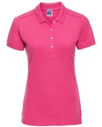 Russell - Ladies Pique Stretch Polo Shirt - Lyst