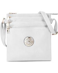 Woodland Leathers - Multi Zipper Cross Body Bag For - Lyst