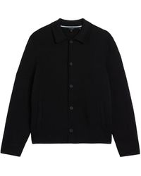 Ted Baker - Freder Heavy Knitted Cardigan Jacket Cotton - Lyst