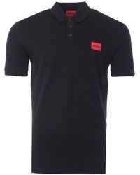 HUGO - Logo Patch Sustainable Slim Fit Polo Shirt - Lyst