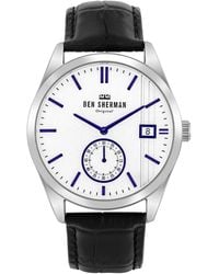 Ben Sherman - Black Leather Watch - Lyst