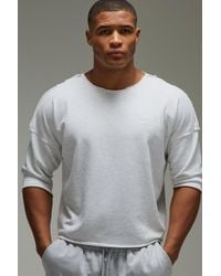 BoohooMAN - Training Dept Loopback Oversized Rag Top - Lyst