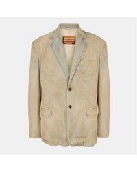 DIESEL - Structured Button-Front Denim Jacket - Lyst
