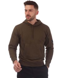 C.P. Company - Diagonal Raised Fleece Lens Hoodie - Lyst