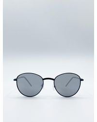 SVNX - Classic Round Sunglasses With Mirror Lenses - Lyst