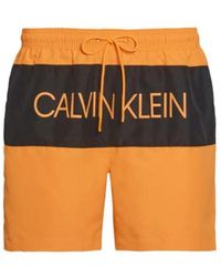 Calvin Klein - Km0Km00456 Core Logo Drawstring Trunks - Lyst