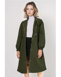 Bigdart - Long Lined Trench Coat With Turndown Collar - Lyst