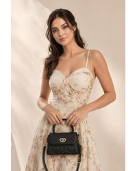 SVNX - Heart Quilted Top-Handle Crossbody Mini Handbag - Lyst