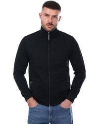 Mercery - Elgar Onion Quilt Sweatshirt Met Volledige Rits (marine) - Lyst