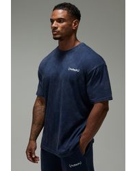 BoohooMAN - One More Rep Oversized Washed T-Shirt - Lyst