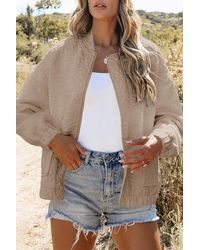 Azura Exchange - Quilted Bomber Jacket - Lyst