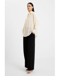 French Connection - Popover Shirt With Long Cuffed Sleeves - Lyst