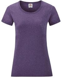 Fruit Of The Loom - Ladies/ Lady-Fit Valueweight Short Sleeve T-Shirt (Pack Of 5) (Heather) - Lyst