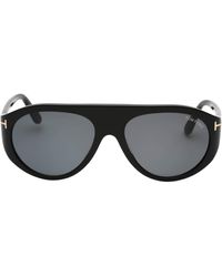 Tom Ford - Smoke Lensed Shiny Sunglasses - Lyst