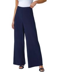 Roman - Petite Wide Leg Stretch Trouser - Lyst