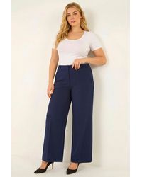 Roman - Curve Wide Leg Tailored Trouser - Lyst