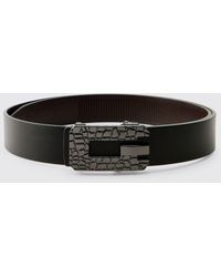 BoohooMAN - Pu Weaved Belt - Lyst