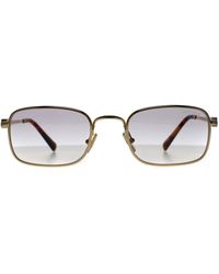Miu Miu - Rectangle Dark To Clear Gradient Mu53As Metal - Lyst
