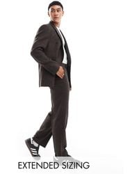 ASOS - Straight Wool Blend Suit Trousers - Lyst