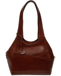 NiNa Amora - 'Enza' Conker Leather Handbag - Lyst