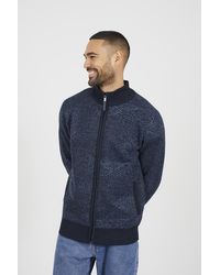 Brave Soul - Funnel Neck Zip Through Knitted Jumper - Lyst