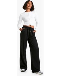 Boohoo - Tall Tailored Drawstring Waistband Wide Leg Trouser - Lyst