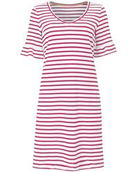 Boden - Stripe Jersey V Neck Dress - Lyst