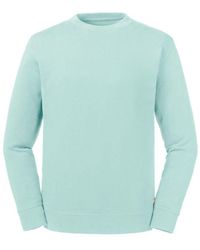 Russell - Adults Pure Organic Reversible Sweatshirt (Aqua) - Lyst